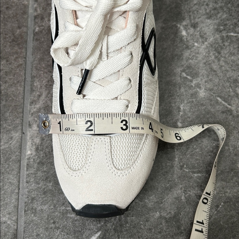 Kate Spade White and Black Brigitte Runner Tennis Shoe Size 7.5 B Retro Style - Picture 15 of 15